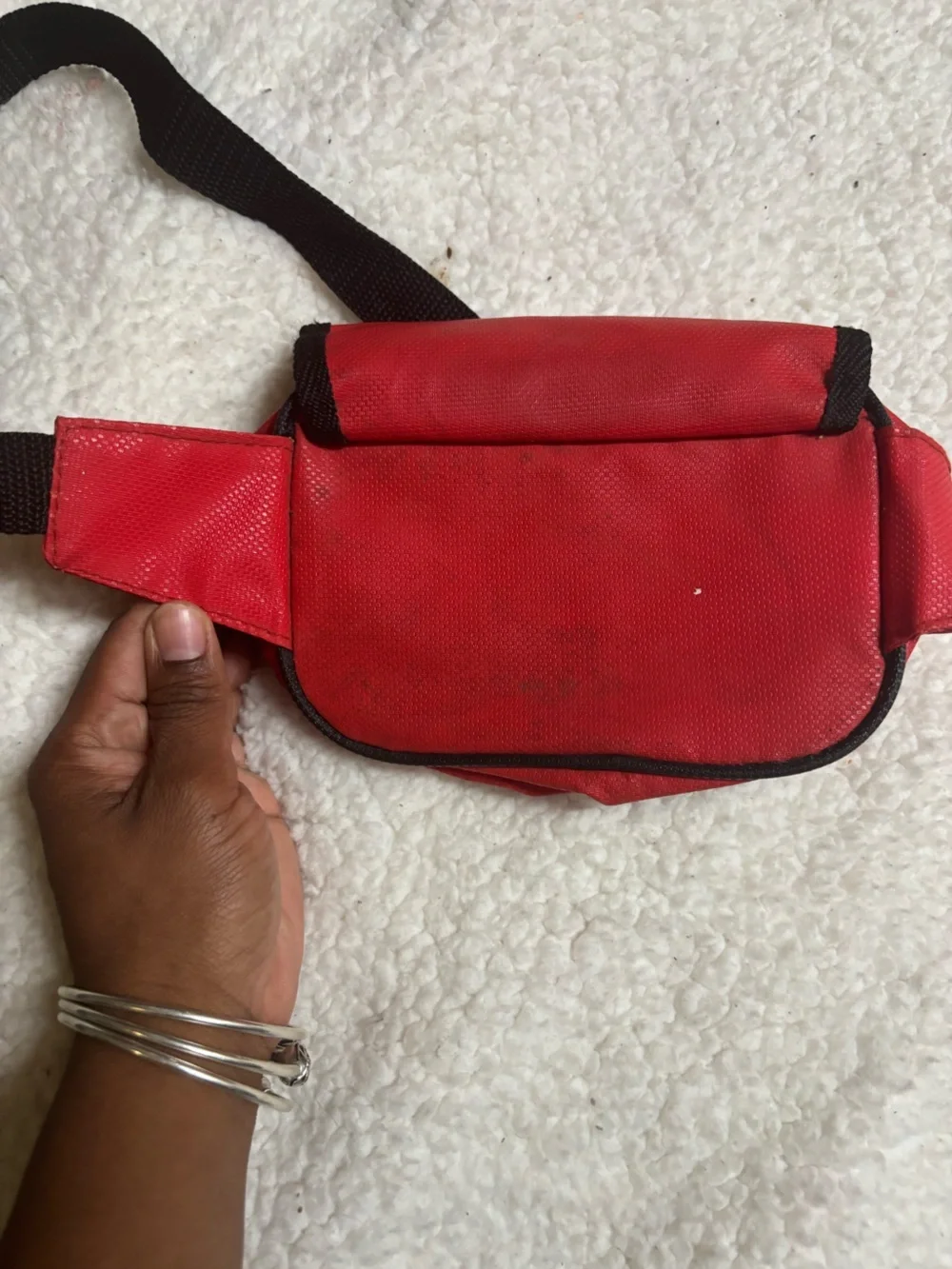 Vintage Disney Fanny pack nylon red belt bag